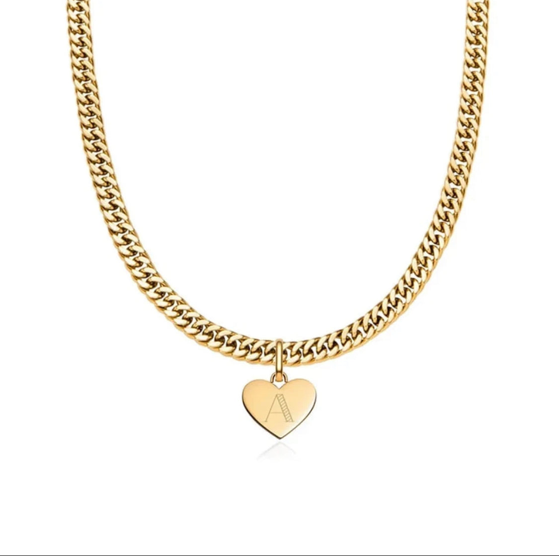 The Bree Initial Curb Necklace