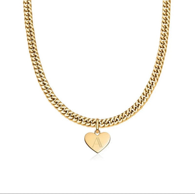 The Bree Initial Curb Necklace