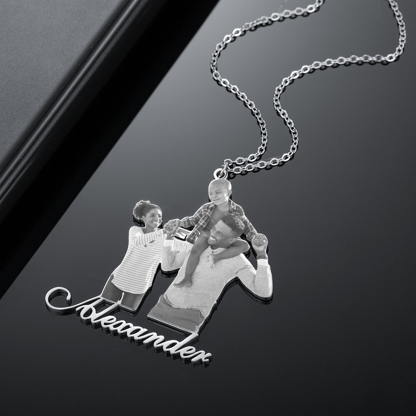 Personalized custom photo necklace