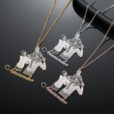 Personalized custom photo necklace