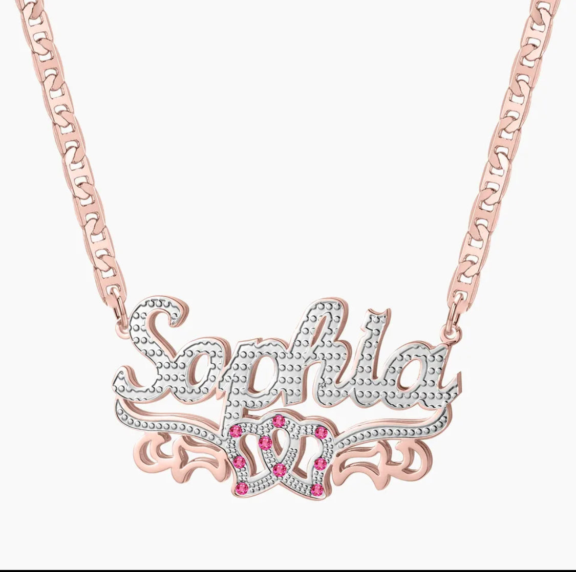 The Pink Double Necklace