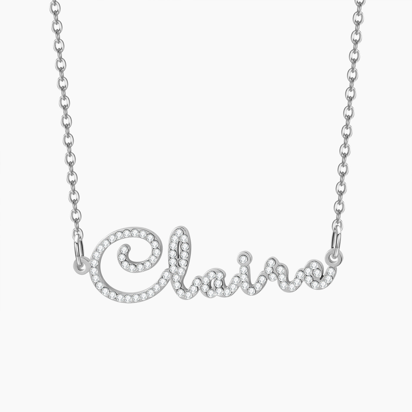 Icey waterproof name necklace super cute