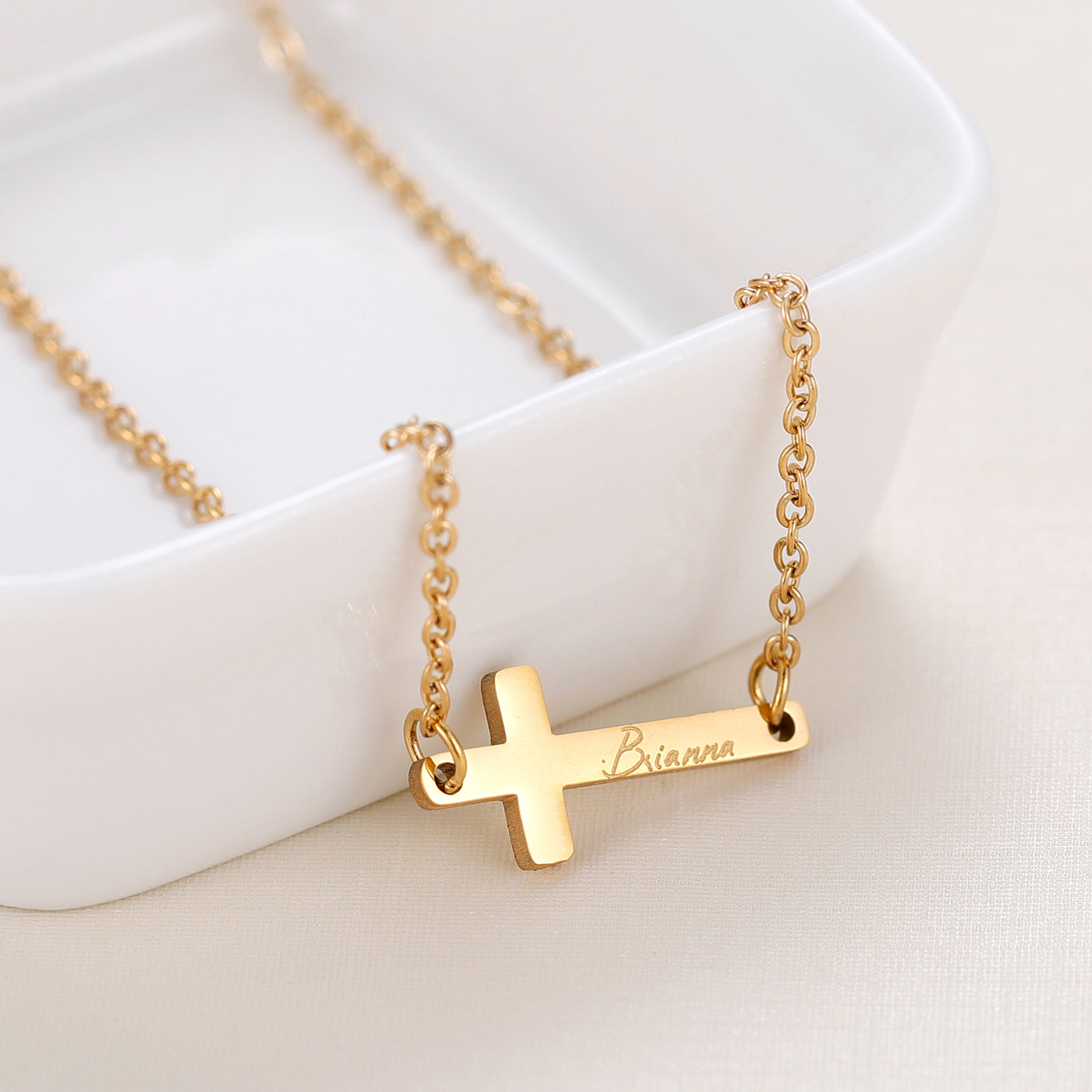 Personalized engraved cross