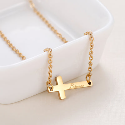 Personalized engraved cross